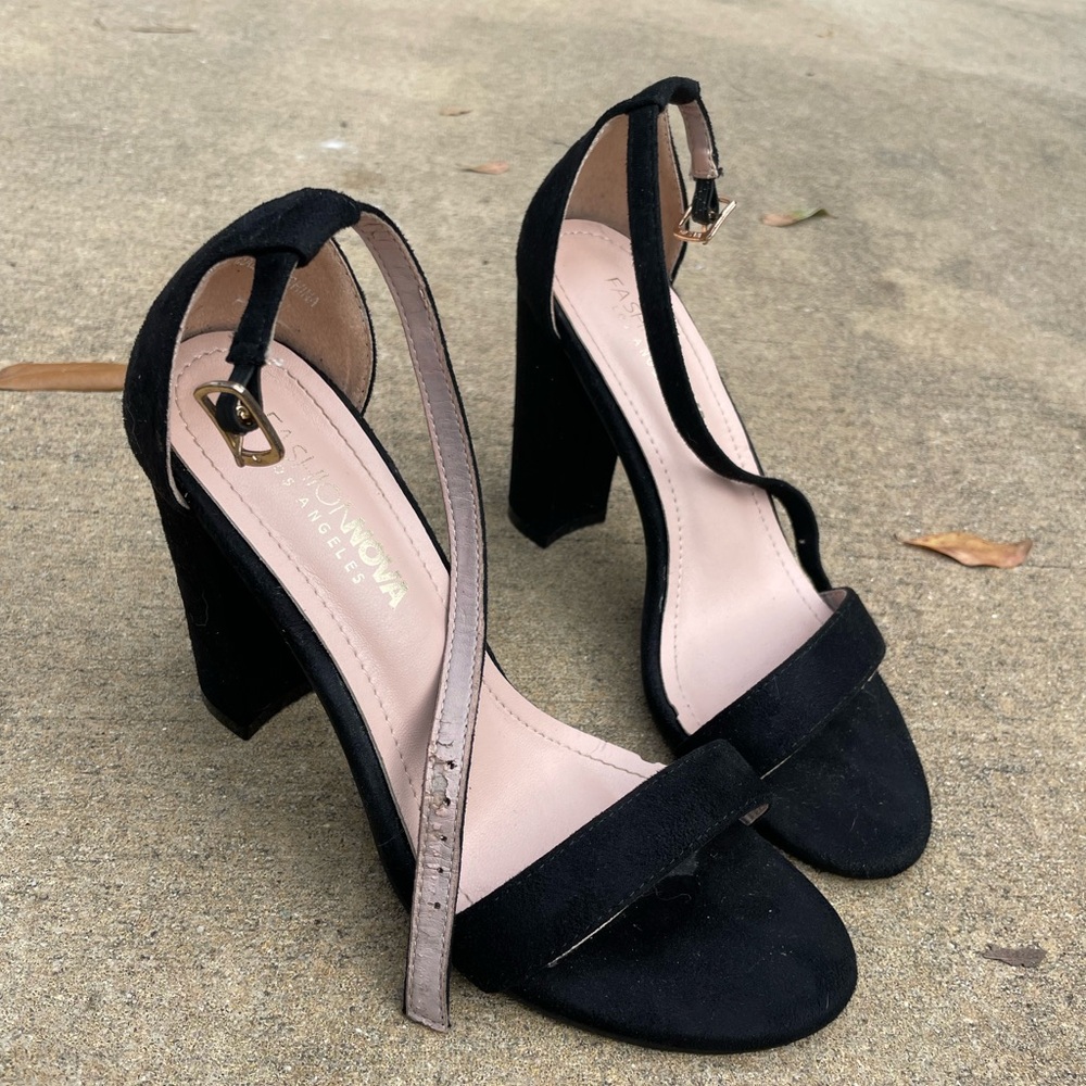 Fashion Nova Black Women's Heels